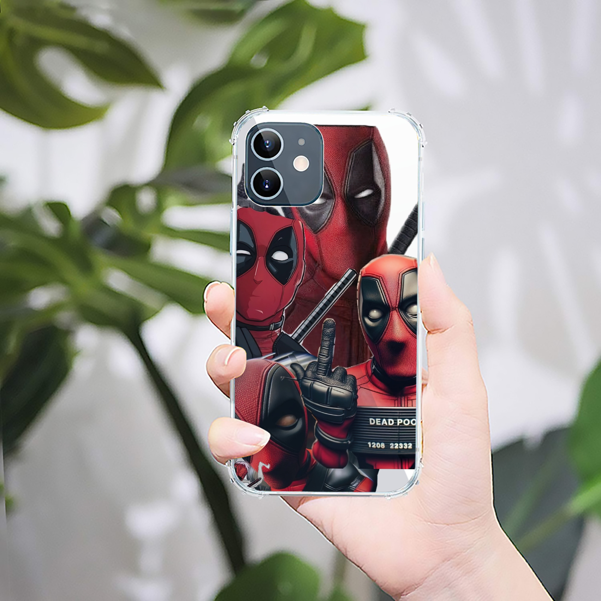 （画像用） Deadpool デッドプール 【iPhone 12シリーズ対応】透明スマホケース（クリアソフトケース）